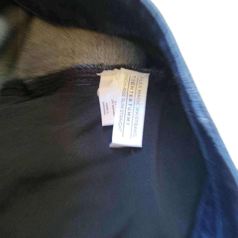 Lane Bryant Tighter Tummy Fit High-Rise Slim Straight Jeans Flex Magic Waistband - Picture 5 of 5